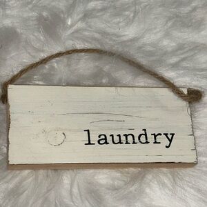Mud Pie Laundry sign 🧺 for Door Knob hanging